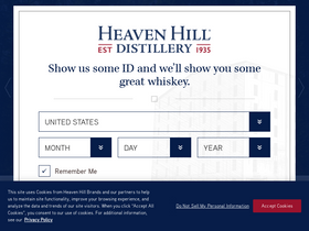 'heavenhilldistillery.com' screenshot