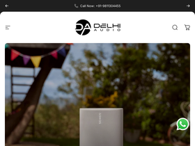 delhiaudio.co.in homepage screenshot