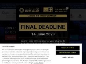 'adipec.com' screenshot