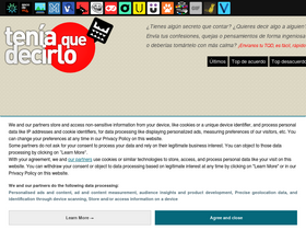 'teniaquedecirlo.com' screenshot