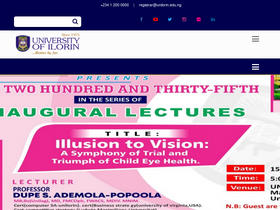 'unilorin.edu.ng' screenshot