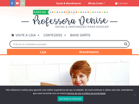 'papodaprofessoradenise.com.br' screenshot