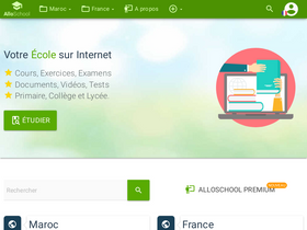 'alloschool.com' screenshot
