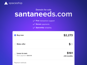 santaneeds.com homepage screenshot