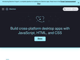 'electronjs.org' screenshot