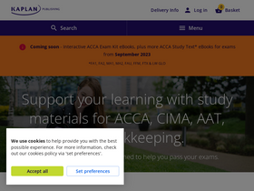 'kaplanpublishing.co.uk' screenshot