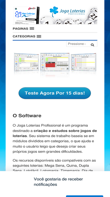 Joga Loterias Profissional