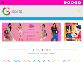 'gamarra.com.pe' screenshot