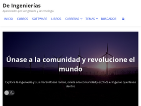 'deingenierias.com' screenshot