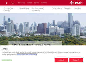 'dksh.com' screenshot