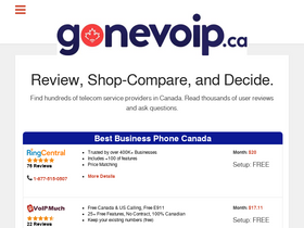 'gonevoip.ca' screenshot