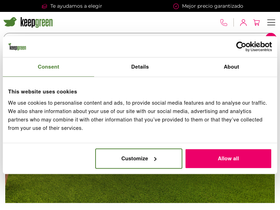 Keepgreen homepage screenshot