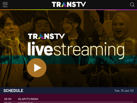 'transtv.co.id' screenshot