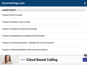 'concretepage.com' screenshot