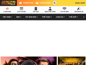 'cauthu.com.vn' screenshot