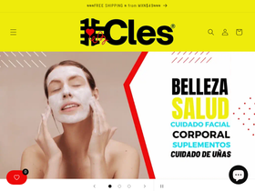 cles.shopping homepage screenshot