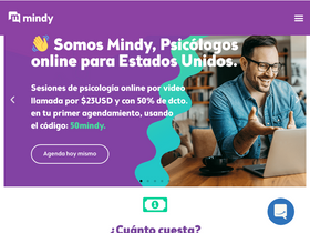 'mindy.cl' screenshot