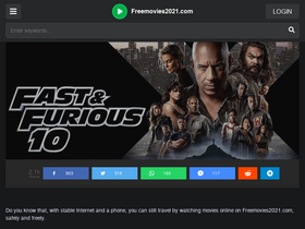 'freemovies2021.com' screenshot