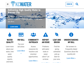 'kcwater.us' screenshot