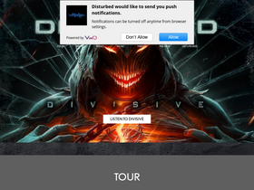 'disturbed1.com' screenshot