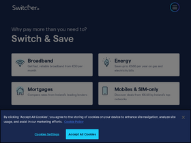 'switcher.ie' screenshot