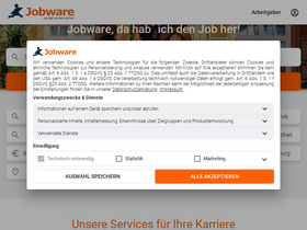 'jobware.de' screenshot