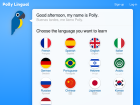 'pollylingu.al' screenshot