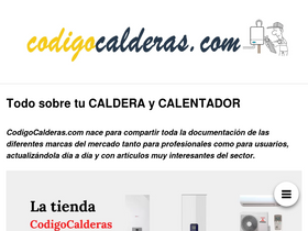 'codigocalderas.com' screenshot