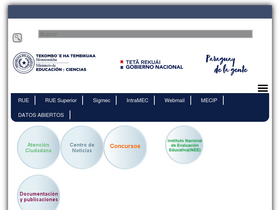 'mec.gov.py' screenshot