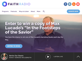 'myfaithradio.com' screenshot