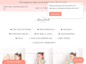 'marienicoleclothing.com' screenshot