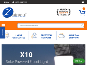 'zetronix.com' screenshot