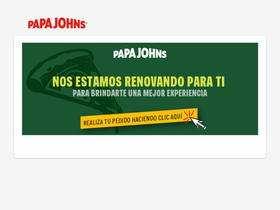 'papajohns.com.co' screenshot