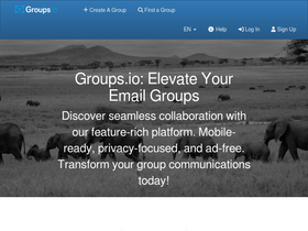 'groups.io' screenshot