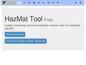 'hazmattool.com' screenshot