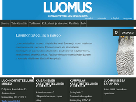 'luomus.fi' screenshot