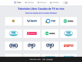 'televisionlibre.futbol' screenshot
