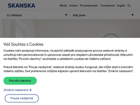 'skanska.cz' screenshot