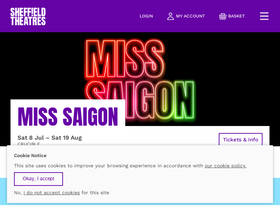 'sheffieldtheatres.co.uk' screenshot