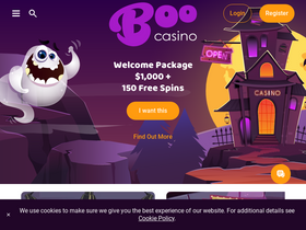 'boocasino.com' screenshot