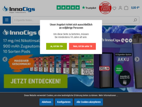 'innocigs.com' screenshot