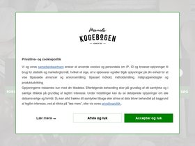 'mandekogebogen.dk' screenshot