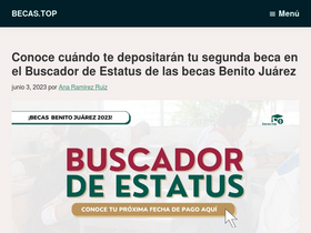 'becas.top' screenshot