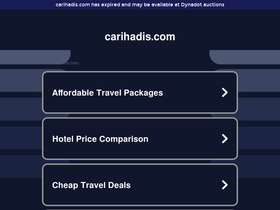 'carihadis.com' screenshot