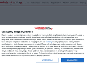 'wieliczkacity.pl' screenshot