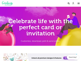 'greetingsisland.com' screenshot