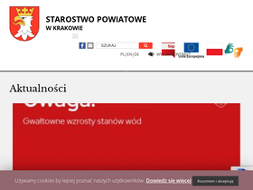 'powiat.krakow.pl' screenshot