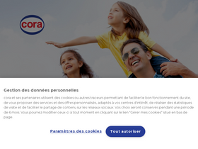 'cora.be' screenshot