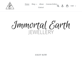 immortal-earth.com homepage screenshot