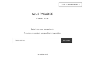 clubparadise.us homepage screenshot